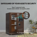 Double Rows Solid Latches Hotel Used Cash Safes